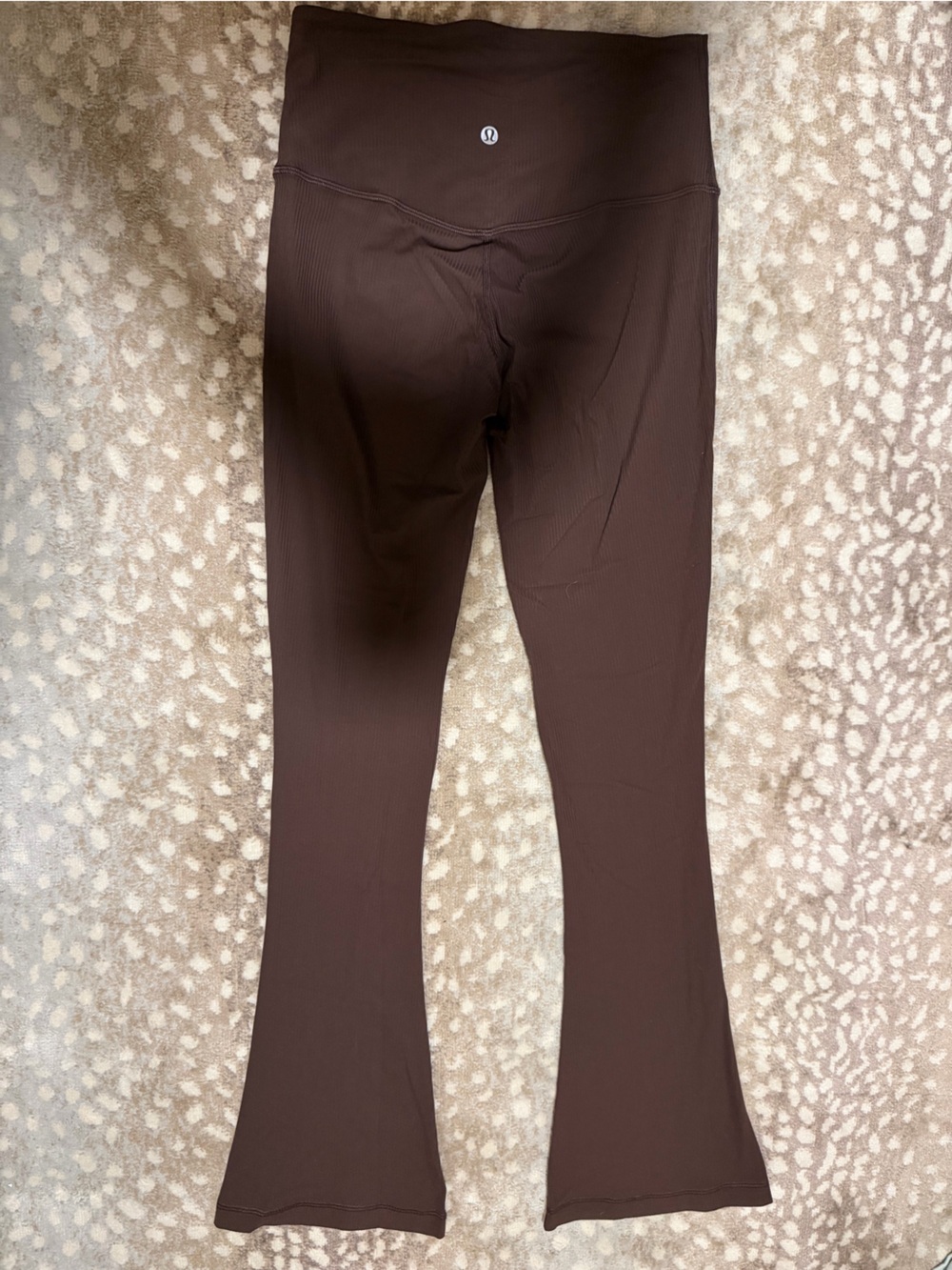 lulu lemon women's Brown Flare Leggings